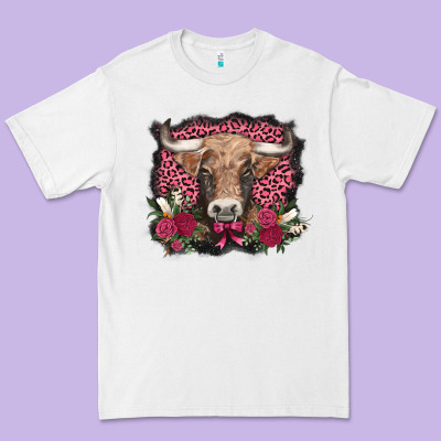 V.d. Cow And Roses Premium Tee Designed By Adodesignshop