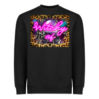 Black Witchy Af Crystal Ball Heavyweight Sweatshirt - LillyAllenDesigns
