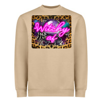 Mushroom Witchy Af Crystal Ball Heavyweight Sweatshirt - LillyAllenDesigns