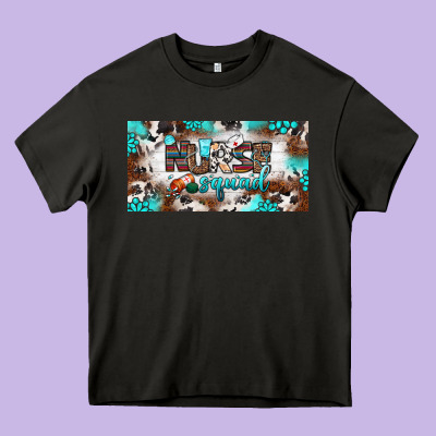 Nurse Squad License Plate Heavy Core Tee Designed By Bundleandbundleshop