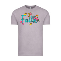 Vintage Zinc faith with flower and butterfly Vintage Tee - NancyCooperArtShop