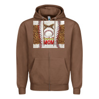 Chestnut baseball mom with leopard tumbler tbs Zipper Hoodie - TumblerDesignByShophia