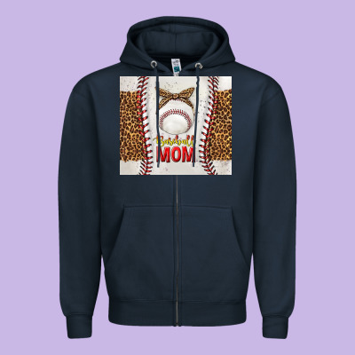 Baseball Mom With Leopard Tumbler Tbs Zipper Hoodie Designed By Tumblerdesignbyshophia
