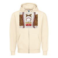 Sandshell baseball mom with leopard tumbler tbs Zipper Hoodie - TumblerDesignByShophia