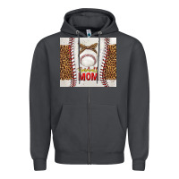 Smoke baseball mom with leopard tumbler tbs Zipper Hoodie - TumblerDesignByShophia