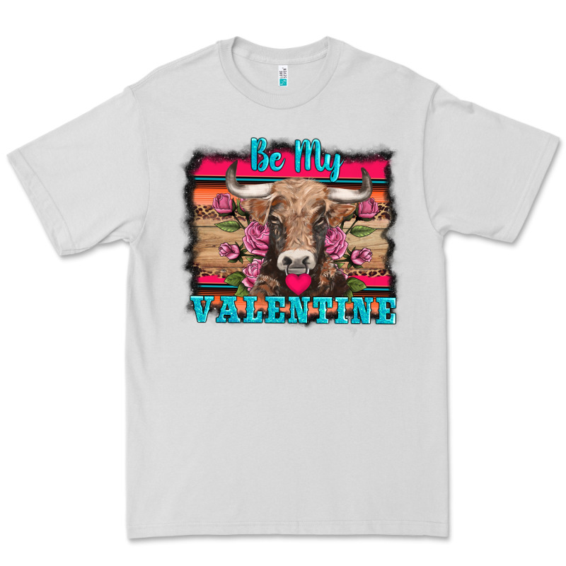 Be My Valentine With Cow Premium Tee by AdoDesignShop | Teevron