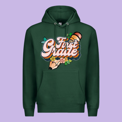 First Grade Premium Hoodie Designed By Jahusdesignshop