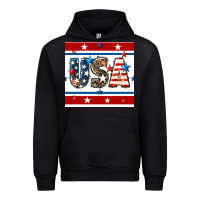 Black 4th of july usa seamless pattern Urban Hoodie - BundleAndBundleShop