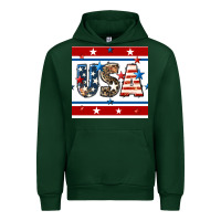 Forest Green 4th of july usa seamless pattern Urban Hoodie - BundleAndBundleShop