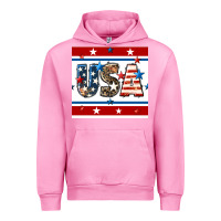 Fuchsia Pink 4th of july usa seamless pattern Urban Hoodie - BundleAndBundleShop
