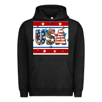Pigment Black 4th of july usa seamless pattern Urban Hoodie - BundleAndBundleShop