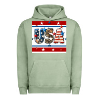 Pigment Oil Green 4th of july usa seamless pattern Urban Hoodie - BundleAndBundleShop