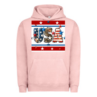 Pigment Salmon 4th of july usa seamless pattern Urban Hoodie - BundleAndBundleShop