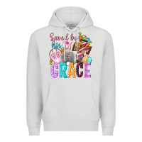 Dove Grey Saved by his grace Easter Day Premium Hoodie - HowdyJamesFarm