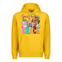 Lemon Saved by his grace Easter Day Premium Hoodie - HowdyJamesFarm
