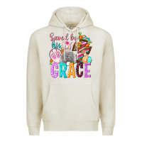 Oatmeal Heather Saved by his grace Easter Day Premium Hoodie - HowdyJamesFarm