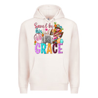 Pale Pink Saved by his grace Easter Day Premium Hoodie - HowdyJamesFarm
