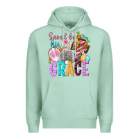 Seafoam Saved by his grace Easter Day Premium Hoodie - HowdyJamesFarm