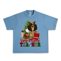 Pebble Blue very merry teacher skeleton Urban Heavy Tee - NancyCooperArtShop