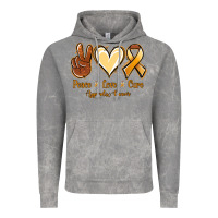 Cloud Rock Peace love cure Appendix Cancer Vintage Hoodie - NancyCooperArtShop