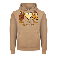 Vintage Coffee Peace love cure Appendix Cancer Vintage Hoodie - NancyCooperArtShop