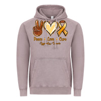 Vintage Zinc Peace love cure Appendix Cancer Vintage Hoodie - NancyCooperArtShop