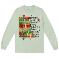 Matcha inspiring black leaders juneteenth Long Sleeve Tee - LillyAllenDesigns