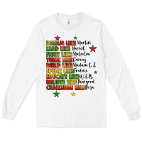 White inspiring black leaders juneteenth Long Sleeve Tee - LillyAllenDesigns