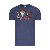 Vintage Denim 2023 senior bull skull Vintage Tee - JahusDesignShop