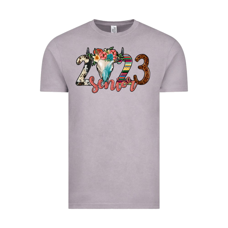 2023 Senior Bull Skull Vintage Tee by JahusDesignShop | Teevron