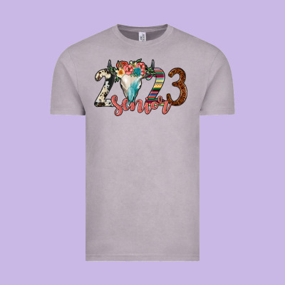 2023 Senior Bull Skull Vintage Tee Designed By Jahusdesignshop