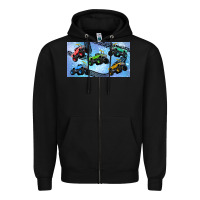 Black Children trucks Zipper Hoodie - TumblerDesignByShophia