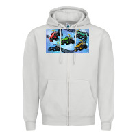 Dove Grey Children trucks Zipper Hoodie - TumblerDesignByShophia