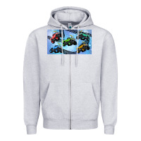 Heather Grey Children trucks Zipper Hoodie - TumblerDesignByShophia