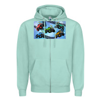 Seafoam Children trucks Zipper Hoodie - TumblerDesignByShophia