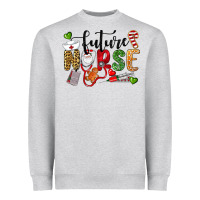 Heather Grey Chrismas future nurse Heavyweight Sweatshirt - LillyAllenDesigns