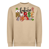 Mushroom Chrismas future nurse Heavyweight Sweatshirt - LillyAllenDesigns