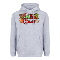 Heather Grey Nana Claus Christmas Lights And Gifts mother's day Heavyweight Hoodie - HowdyJamesFarm