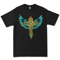 Black wing cross Premium Tee - Artiststas