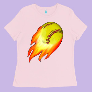 Softball Ladies Tee Designed By Jahusdesignshop