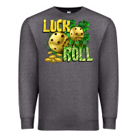 Charcoal Heather Luck and roll Premium Sweatshirt - CowGirlArtShop