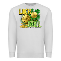Dove Grey Luck and roll Premium Sweatshirt - CowGirlArtShop