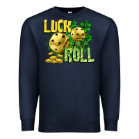Navy Luck and roll Premium Sweatshirt - CowGirlArtShop