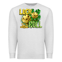 Oatmeal Heather Luck and roll Premium Sweatshirt - CowGirlArtShop