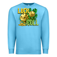 Ocean Blue Luck and roll Premium Sweatshirt - CowGirlArtShop