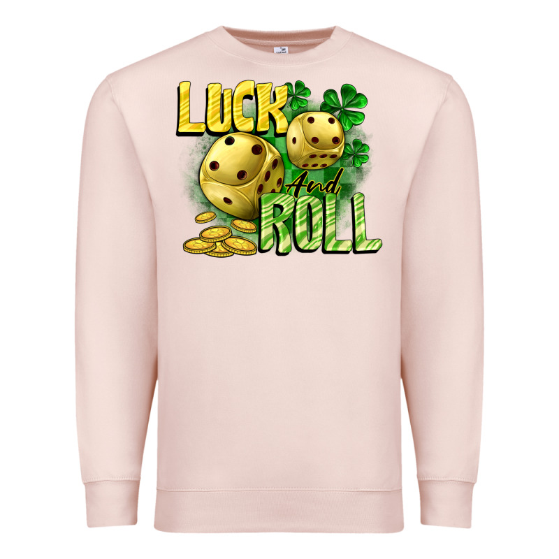 Luck And Roll Premium Sweatshirt by CowGirlArtShop | Teevron