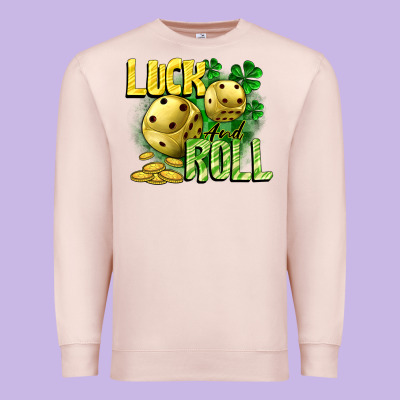 Luck And Roll Premium Sweatshirt Designed By Cowgirlartshop