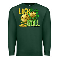 Sports Green Luck and roll Premium Sweatshirt - CowGirlArtShop