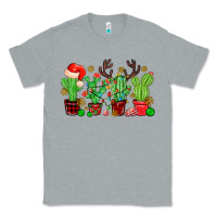Heather Grey christmas cactus Classic Tee - MaliasSmallBusiness
