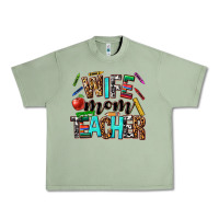 Oil Green wife mom teacher Urban Heavy Tee - NancyCooperArtShop